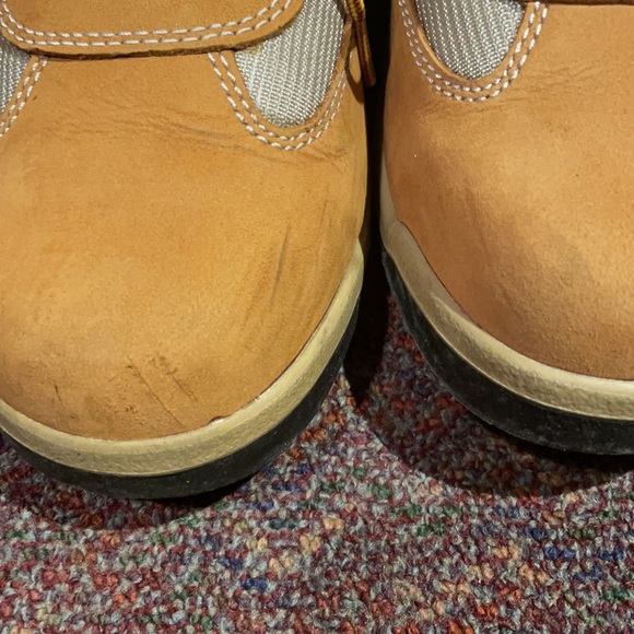 Timberland Grade School Boy's Wheat Leather Suede Boots - Picture 7 of 7